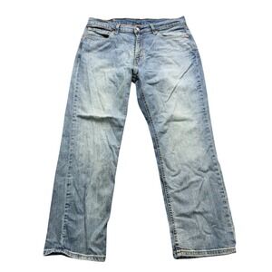 Levi's 541 Athletic Taper Jeans Mens 36x30 Light Wash Blue Denim Workwear
